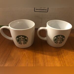 Starbucks Logo Mugs Set of 2